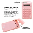 thumbnail image 4 of BAZIC 8-Digit Dual Power Calculator Pocket Size, Solar Powered & Battery, Assorted Pastel Colors, 24-Packs, 4 of 7