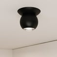thumbnail image 7 of Sonneman 7509.98 Hemisphere 4" Wide Led Flush Mount Globe Ceiling Fixture - White, 7 of 7
