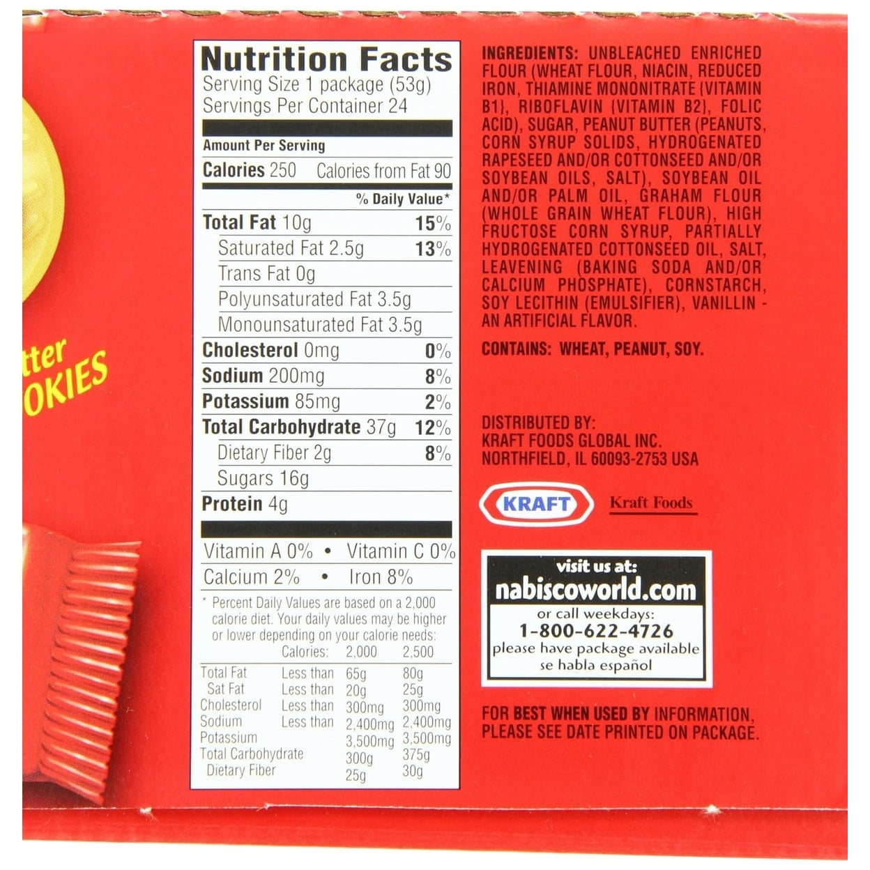 Nabisco Nutter Butter Cookies 1.9 Ounce (Pack of 24)