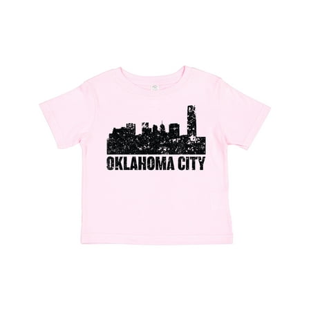 

Inktastic Oklahoma City Skyline Grunge Gift Toddler Boy or Toddler Girl T-Shirt