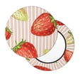 thumbnail image 2 of Naloa Strawberries Round Bar Stool Cushion Cover 12-14 inch, Fits Kitchen, Office, Restaurant Chairs - 14 inch, 2 of 7