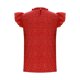 thumbnail image 4 of Tops Cortos para las Mujeres Manga de Herradura Impresa Manga Corta Cuello Redondo, Top de Moda para Primavera Verano Casual, 4 of 7