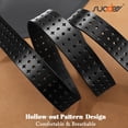 thumbnail image 5 of SUOSDEY Women Hollow Genuine Leather Belts with Pin Buckle,Fashion Casual Waist Belt for Jeans Dress Pants, 5 of 5