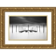 thumbnail image 1 of Staelens, Christophe 18x13 Gold Ornate Wood Framed with Double Matting Museum Art Print Titled - The Oyster Bar, 1 of 4