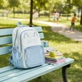 thumbnail image 5 of Hsqqdc Blue Nylon Cat Ita Backpack Clear Window Large Capacity Knapsack, 5 of 7