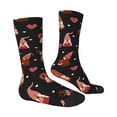 thumbnail image 4 of Yiaed Valentine Gnome Print Great elasticity Crew Socks Sports socks for Men and Women, 4 of 5