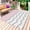 Gray pink, variant on Black Grey Outdoor Rug 5x8 Ft - Reversible Patio Rug Outdoor Camping Rugs, Geometric Chevron Print Wavy Striped White Washable Indoor Outdoor Area Rugs, Non-Slip Outdoor Carpet Runner for Deck/Porch
