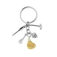 thumbnail image 4 of Llavero para el día del padre, llavero para papá, accesorios decorativos para cartera, regalos de metal para todo tipo de papá, llaveros de coche con, 4 of 9