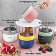 thumbnail image 4 of For 20oz Portable Overnight Oats Containers Jars With Spoonslids, 4 of 5
