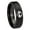 Black Polished Step Edges, variant on Mario Mushroom 8MM Beveled Edge Brush Black 2 Tone Tungsten Men's Ring