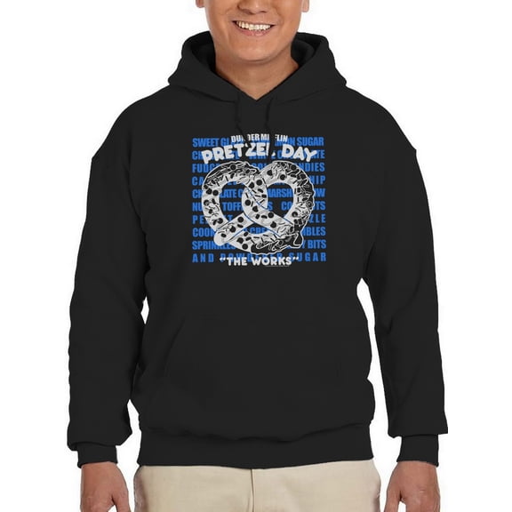Pretzel Day Hoodie Men The Office, Male Small
