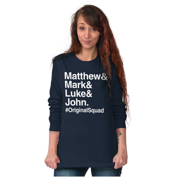 Matthew Mark Luke John Squad Long Sleeve TShirt Men Women Brisco Brands S