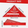 thumbnail image 3 of Samsung Galaxy Ring Sizing Kit Carpenter's Triangle Ruler Aluminum Alloy Carpenter's Special Square Ruler 7inch British/Metric 90 Angle Ruler, 3 of 9