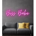 thumbnail image 2 of Handmadetneonsign Boss Babe Custom Girl's Room LED Neon Sign Night Light Bedroom Home Wall Beauty Salon Bar Decor Party Decoration Personalized Gift, Wall Décor, 2 of 5
