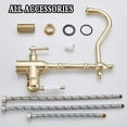 thumbnail image 6 of Kitchen Sink Faucet for Bar Farmhouse Commercial, Gold Kitchen Filter Faucet, Pure Water 360 Rotation Kitchen Sink Crane, Dual Handle Dual Water Function Mode Filter Mixer Taps, 6 of 6