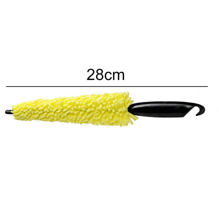 1x Yellow Corn Detailing Clean Tool Car Auto Wheel Tire Rim Cleaner Brush  Sponge
