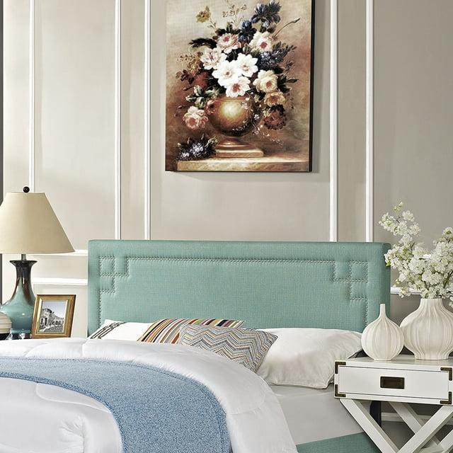 Modway Josie King Tête de Lit Rembourrée en Tissu, Fini Laguna