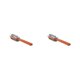 thumbnail image 1 of Ounissouiy Cepillo de limpieza de caras Cepillos para zapatos Eliminador de manchas de polvo Botas de limpieza multifuncionales de cerdas oro naranja 2piezas, 1 of 6