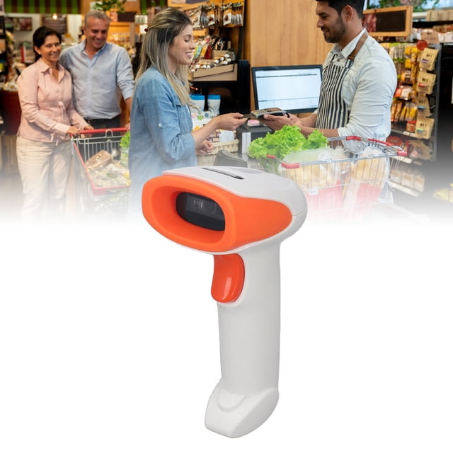 2D Bar Code Reader, Handheld Barcode Scanner Portable High Speed Decoding Wide Application For Restaurants