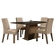 thumbnail image 1 of Juego de Comedor Madesa Flavia Mesa con Tablero de Madera con 4 Sillas Marrón/Negro/Imperial, 1 of 11
