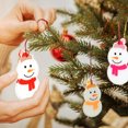thumbnail image 4 of Adorno de muñeco de nieve acrílico navideño Fiudx Adorno de árbol de Navidad Colgante de fiesta de Navidad, 4 of 5