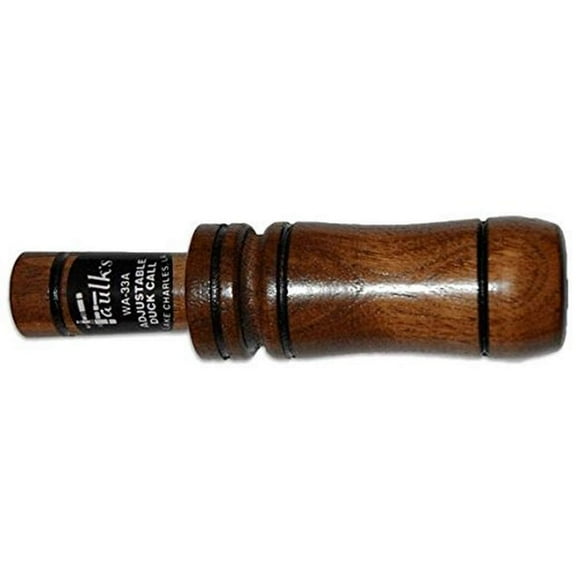 Faulk’s WA-33A Adjustable Deluxe Duck Call – Realistic Hunting Call, Brown
