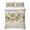 Green, Pink, Beige, variant on Quilts Full Size Bedding Set, Tropical Botanical Lightweight Quilted Comforter, Pastoral Rustic Leaves Floral Burlap Soft Reversible Bedspread Coverlet with Pillow Covers for All Season, 78" x 90"