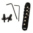 thumbnail image 2 of Puente de silla de montar con llave de espárragos para guitarra Negro Yuyangstore SILLA DE RODILLO DE LATÓN, 2 of 7