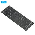 thumbnail image 3 of Uxcell Korean Keyboard Stickers Universal Keyboard Cover Frosted, Black Background White Lettering 6 Pack, 3 of 5