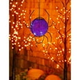 thumbnail image 4 of 8" Solar Hanging Mosaic Gazing Ball, Purple Spider, 4 of 4