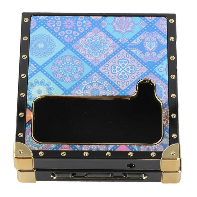 TPU and PC Foldable Phone Case Anti-slip Sockproof Colorful Phone Case with Lanyard and Stand for Z Flip 4