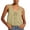 #318-Khaki, variant on Women Floral Print Tank Top Cute Ruched Open Front Crop Shirt Sleeveless Pleated Ruffle Tank Top Summer Streetwear