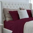 thumbnail image 2 of DTY Bedding Luxuriously Soft 100% Bamboo Viscose 4-Piece Sheet Set, Oeko-TEX Certified - Queen, Merlot, 2 of 3