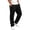 Black, variant on OGLCCG Boys Sweatpants Size 12 Straight Leg Athletic Jogger Pants with Pockets Lightweight Open Bottom Boys Sweat Pants Black