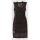 thumbnail image 2 of Vestido Midi bar III con encaje de guepardo para mujer negro XX-Small, 2 of 2