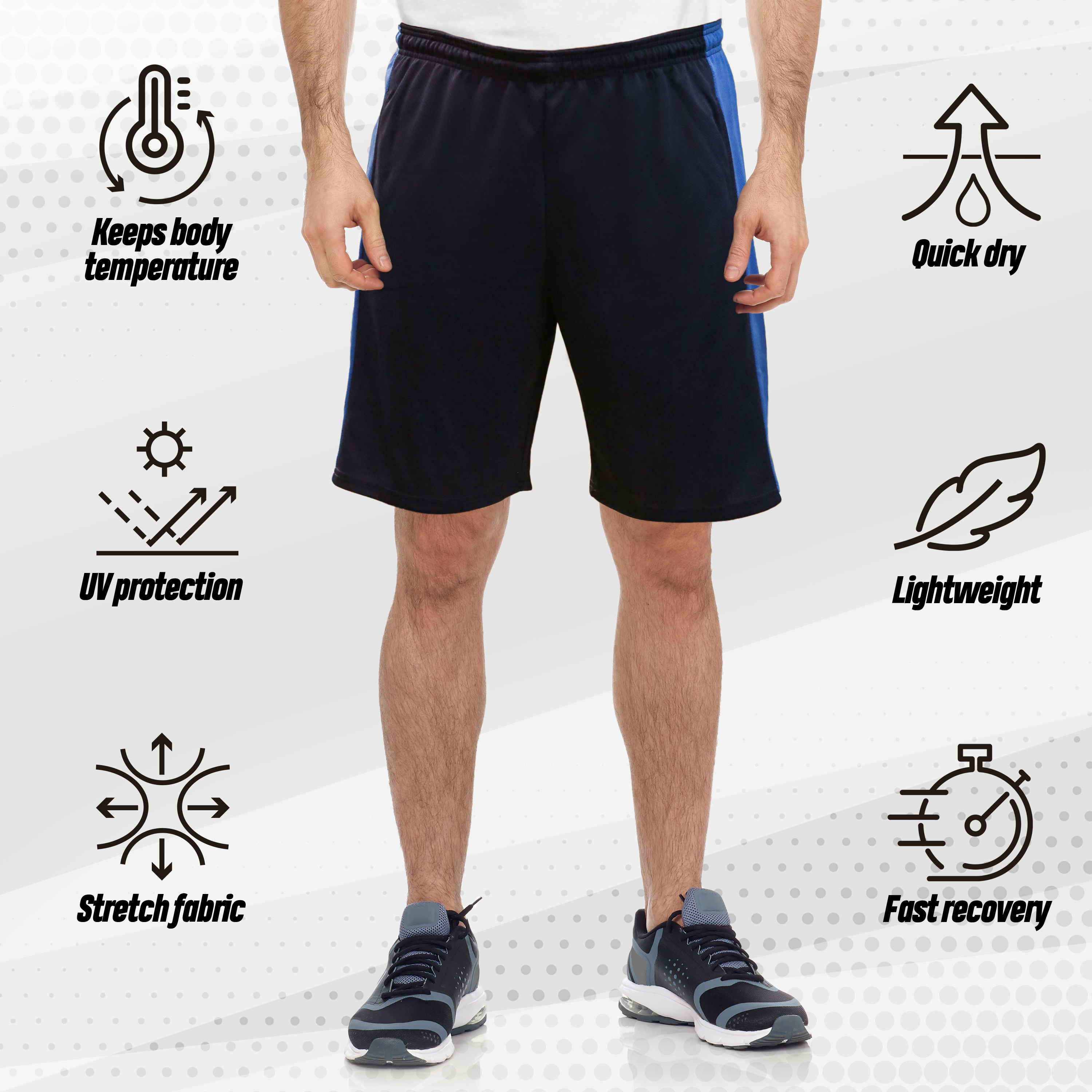 SPXtreme Men's 5-Pack Athletic Shorts, Multicolor photo 2
