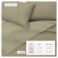 thumbnail image 3 of Honeycomb Waffle Garment Washed 3-Piece Cotton Quilt Set, Full/Queen, Eucalyptus Green, 3 of 7