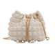 thumbnail image 1 of Bolso cruzado plisado FLhrweasw Bolso tipo cubo con cadena y burbujas de nube blanco, 1 of 9
