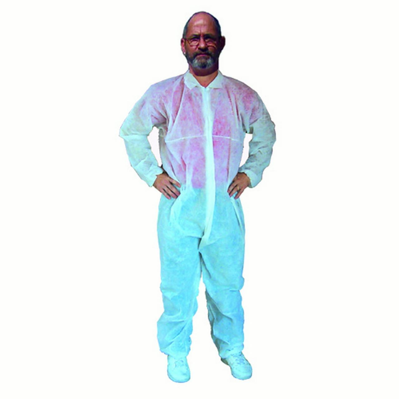 X Large NonHooded Disposable Suit
