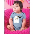 thumbnail image 2 of Boo. Shy Cute Little Ghost Bodysuit Infant -Image by Shutterstock,  Newborn, 2 of 4