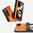 thumbnail image 5 of Jiahe Cover For Samsung Galaxy Z Fold4 Full Body Protection Case,Support Wireless Charging,Built-in Screen Protector Shockproof Hinge Protector,with Pen Slot  Kickstand Case Cover,Orange, 5 of 9