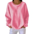 thumbnail image 2 of Mifsaly Womens Waffle-Knit Pullover Sweater Oversized Long Sleeve Crewneck Sweatshirt Comfortable Casual Loose Fit Fall Fashion Tops XXXXL, 2 of 6