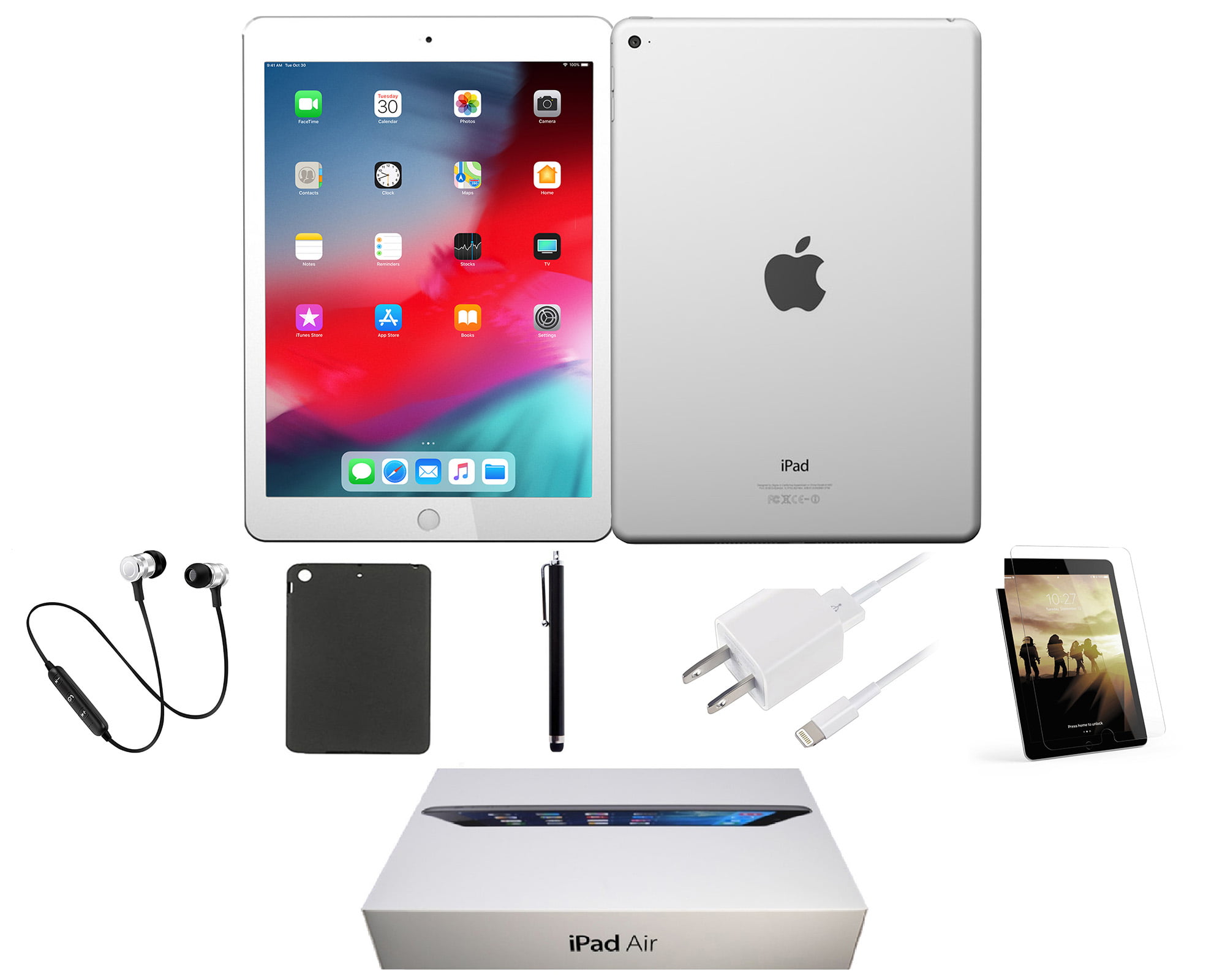 人気沸騰ブラドン iPad Air2 WiFiモデル 32GB 充電コード＆カバー付き タブレット