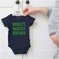 thumbnail image 5 of Worlds Okayest Brother Funny Siblings Bodysuit Jumper Boys Infant Baby Brisco Brands 12M, 5 of 6
