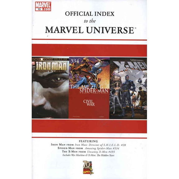 Official Index to the Marvel Universe #13 VF ; Marvel Comic Book