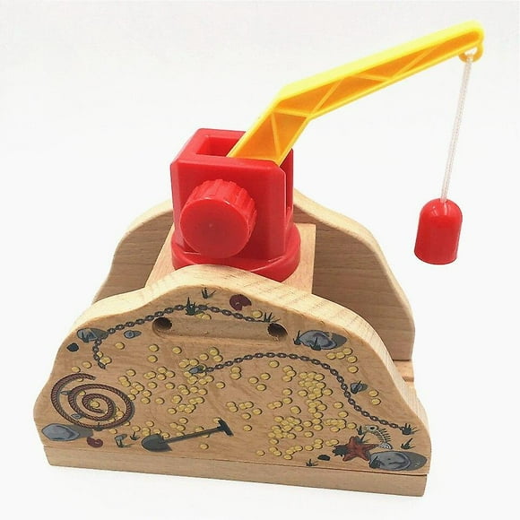 Wooden CRANE Locomotive Engine Railway Toys For Children|Diecasts & Toy Vehicles