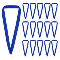 Uxcell Award Neck Ribbons, 25 Pack Polyester Medal Lanyards with Snap Clip for Competitions Achievement Sports Party Blue