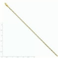 thumbnail image 2 of 14k Yellow and White Gold two-tone 2.5mm Fancy Link Chain Length 7 Inch, 2 of 2
