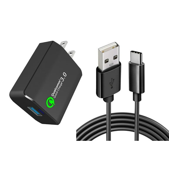 18W Fast Home Charger for Galaxy S21 FE 5G - 6ft USB Cable Type-C Quick Charge Travel Wall Power Compatible With Samsung Galaxy S21 FE 5G