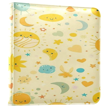 Photo Album Leather Photo Album 11.8x11.2x1.5 Inch Bookshelf Photo Album Photo Album Photo Store Scrapbook Photo Album Yellow Little Sun